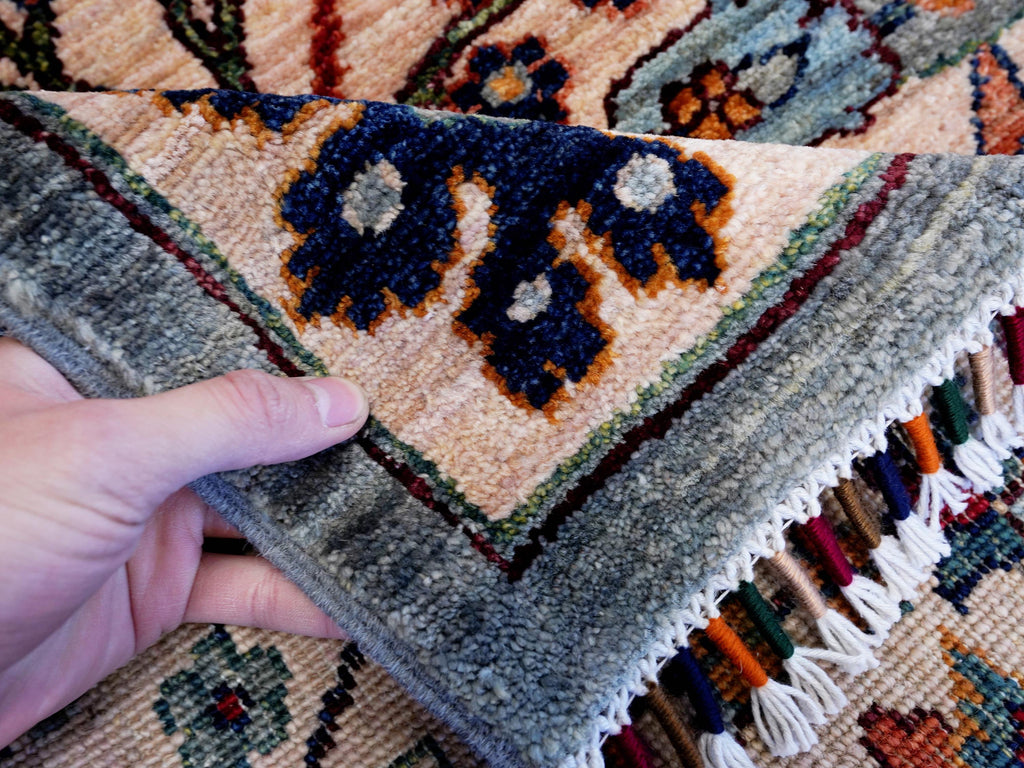 9x12 Ft Beige Serapi Rug - Afghan Oriental Area Rug - Persian Design