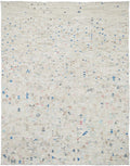 8x10 Ft Beige Kilim Rug - Flat Weave Area Rug - Modern Design