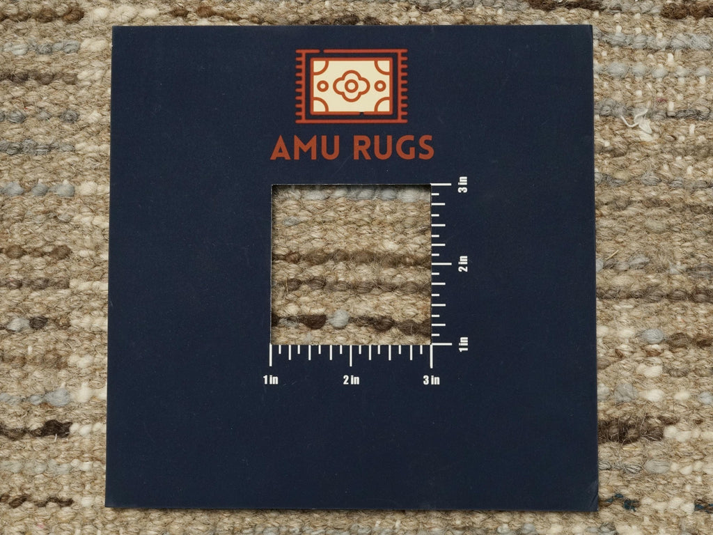 7x7 Ft Coral Moroccan Rug - Afghan Handmade Square Rug