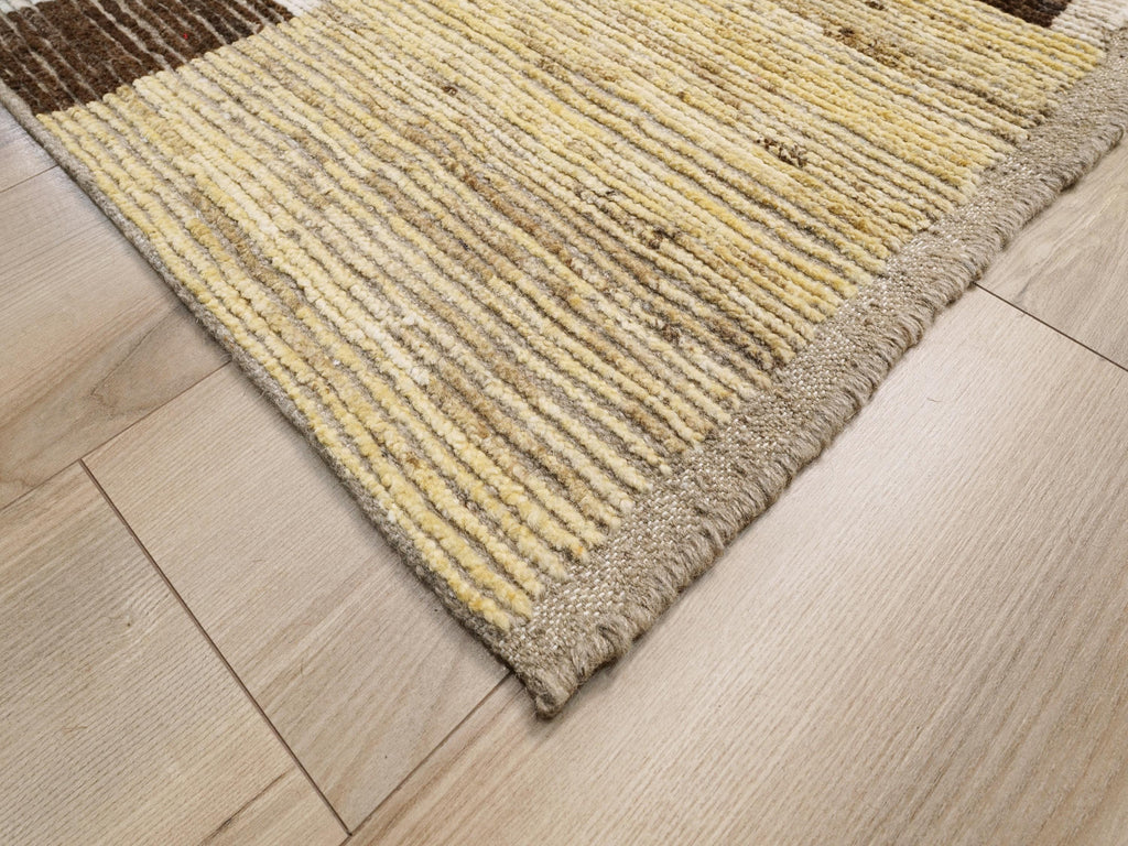 10x14 Ft Red & Yellow Moroccan Rug - Contemporary Area Rug