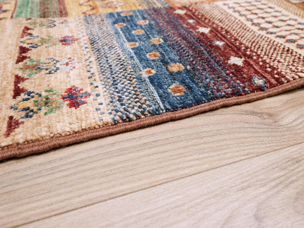 6 x 8 Ft Red Loribaft Rug - Hand Knotted Wool Tribal Area Rug