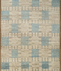 9x12 Ft Blue Moroccan Wool Rug - Hand Knotted Area Rug