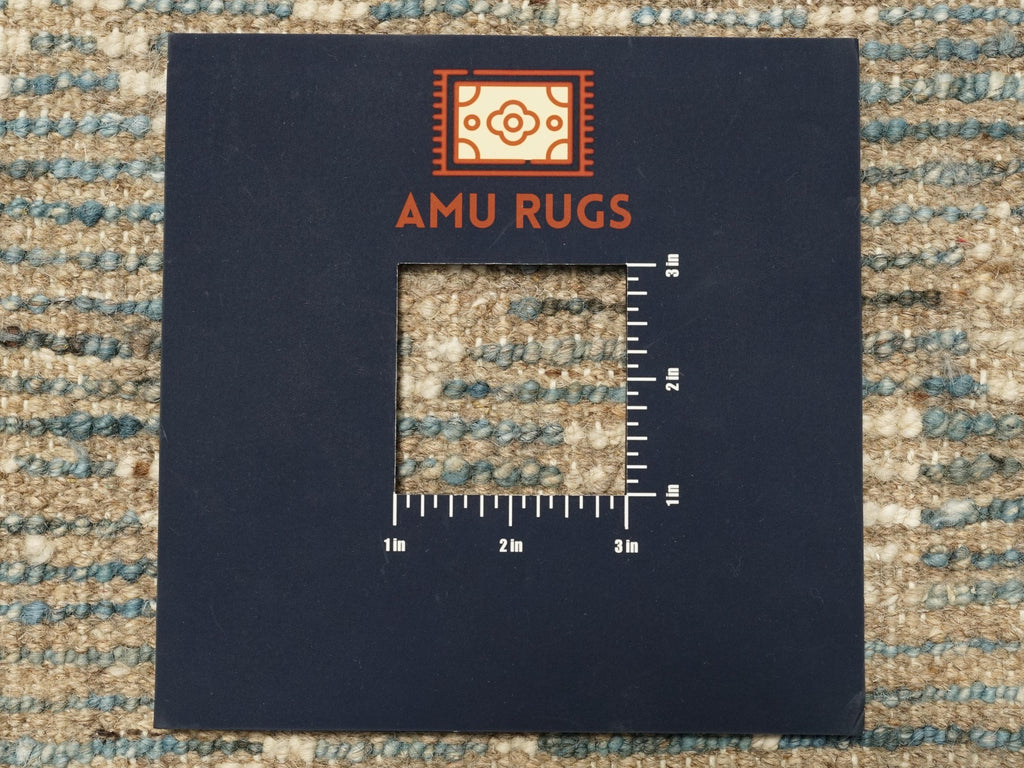 7x7 Ft Blue Moroccan Rug - Afghan Handmade Area Rug
