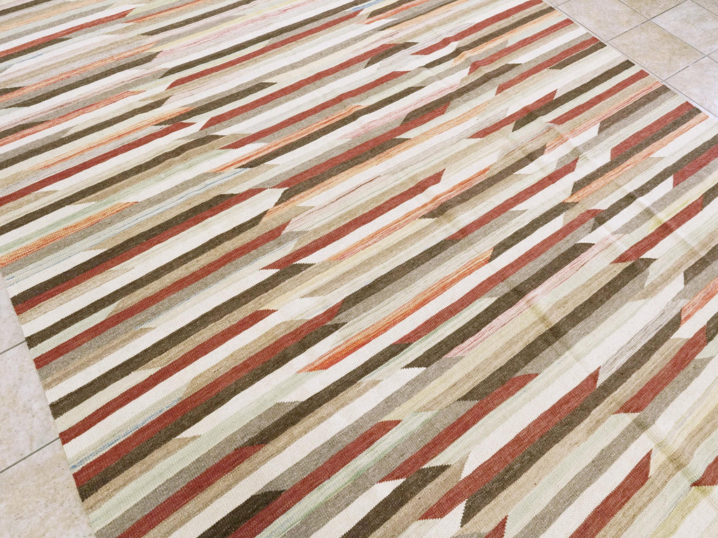 Large 9x12 Kilim Rug – Handwoven Flatweave Wool Area Rug