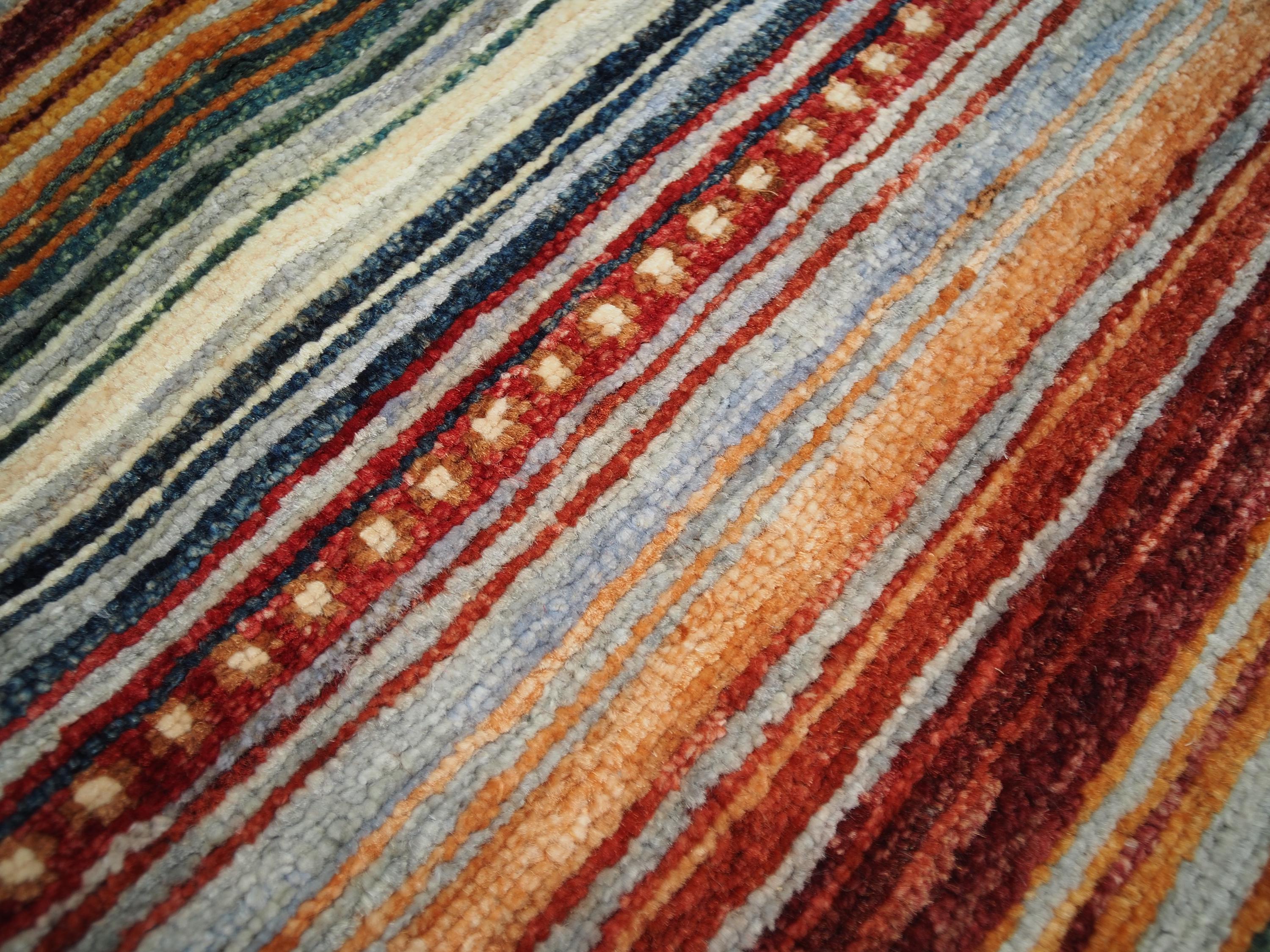 7x7 Ft Khorjin Rug - Handmade Oriental Wool Rug