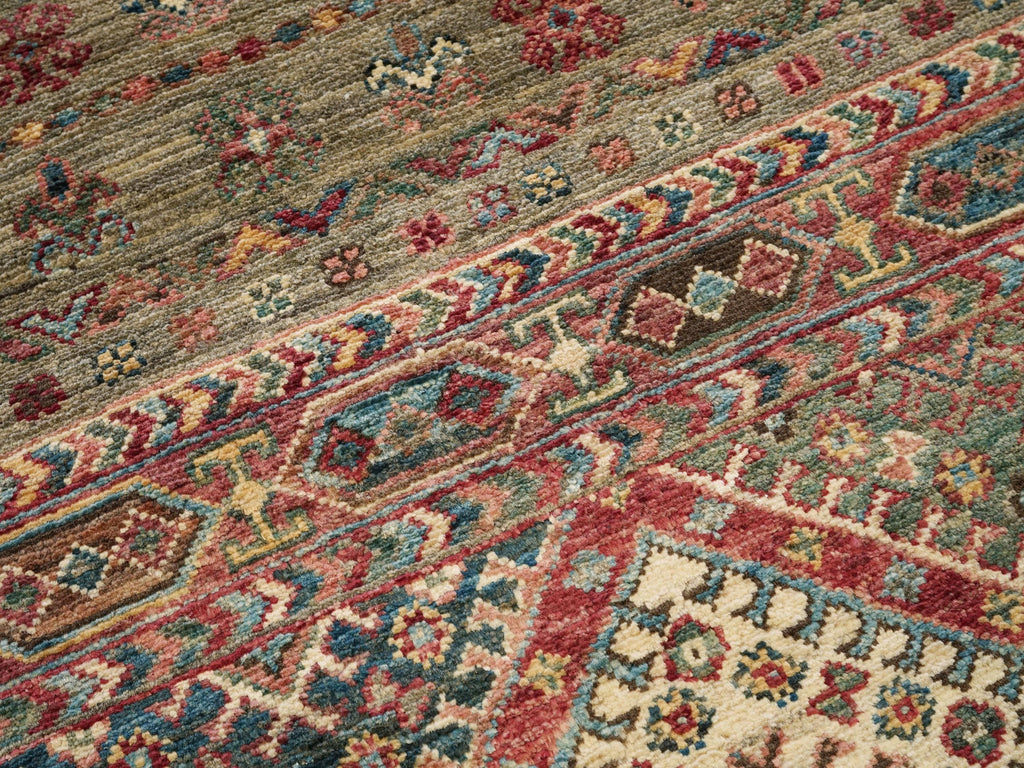 3x4 Ft Brown Khorjin Rug - Traditional Afghan Rug