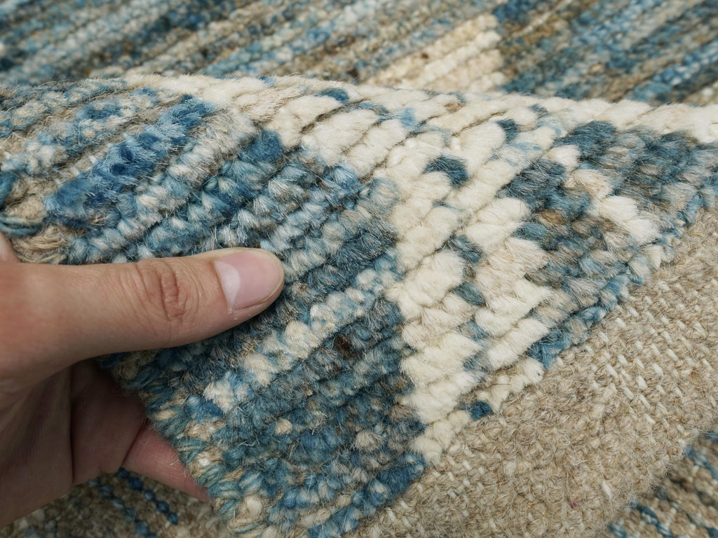 3x5 Ft Blue Moroccan Rug - Afghan Wool Tribal Rug
