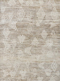 10x14 Ft Handmade Moroccan Rug - Light Brown Wool Rug