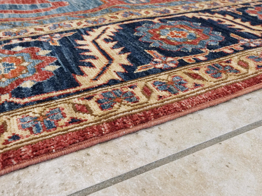 8x12 Ft Red Heriz Rug - Afghan Wool Oriental Rug