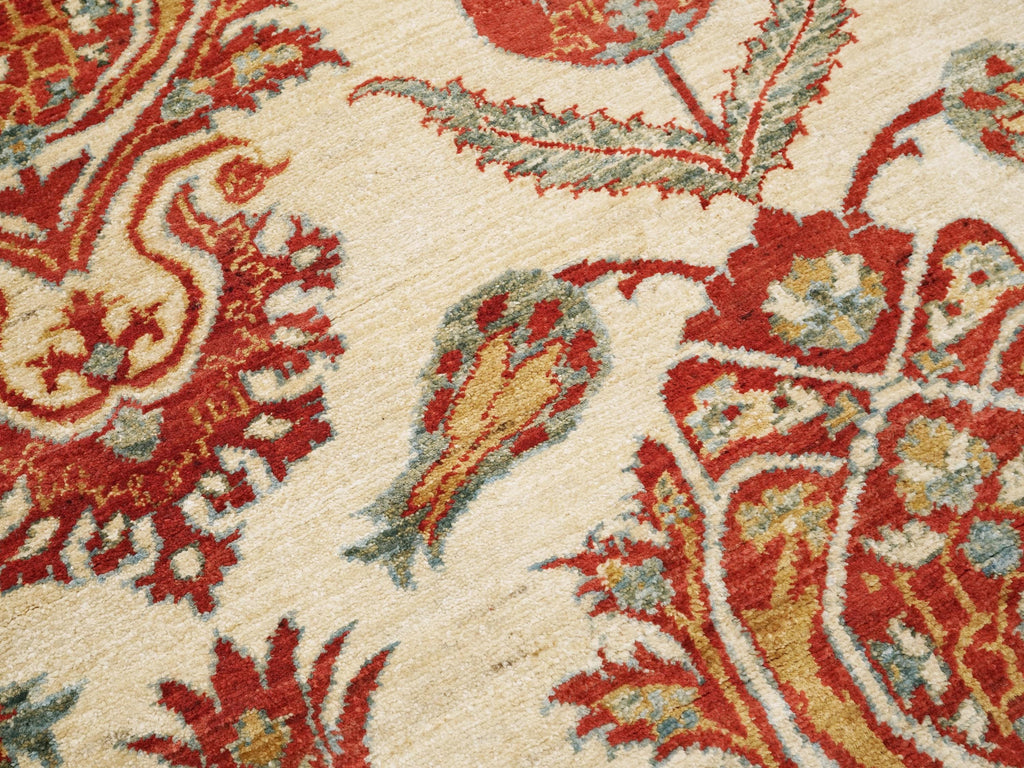 5x8 Ft Red & Beige Bidjar Rug - Afghan Oriental Area Rug