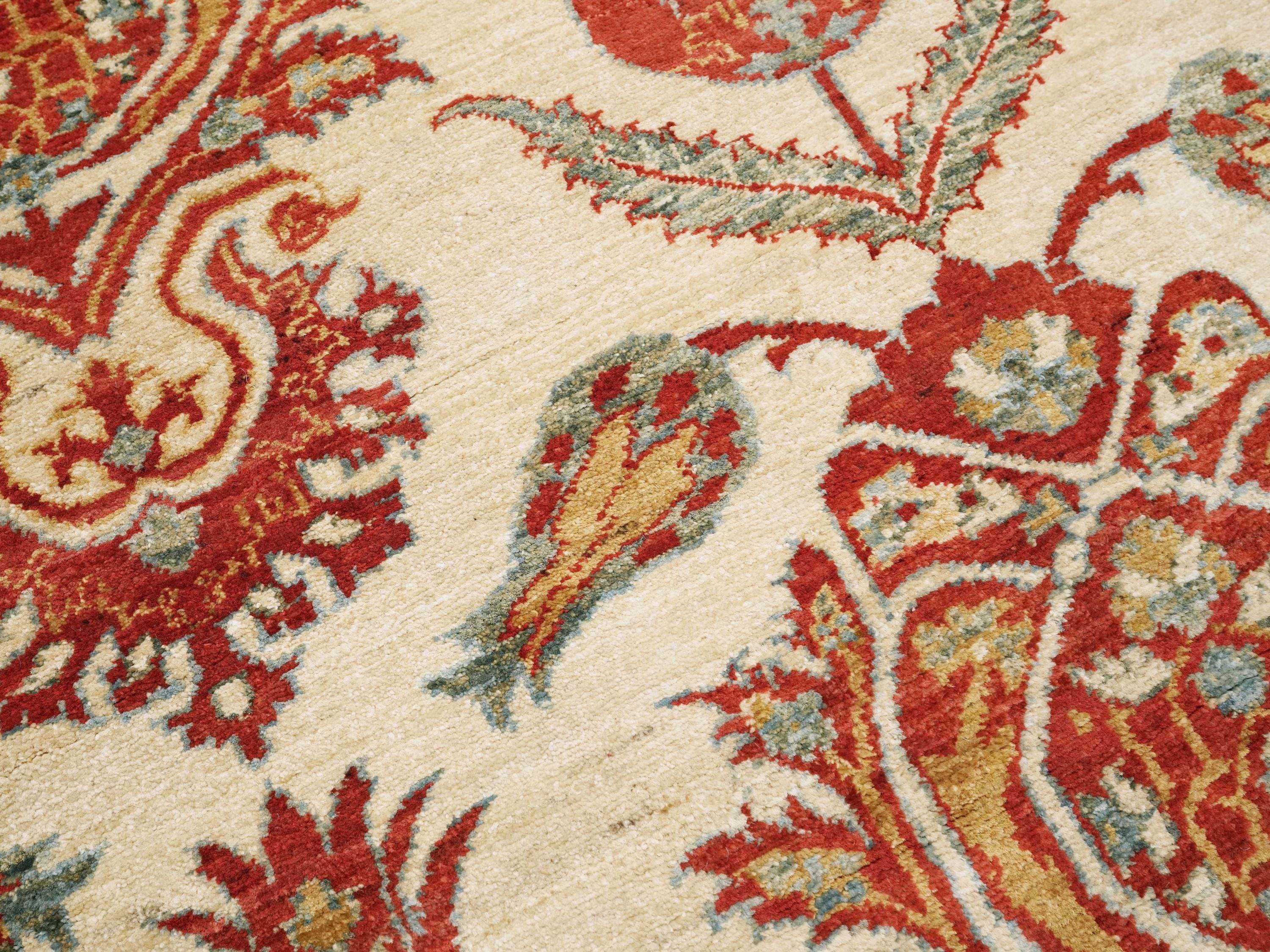 5x8 Ft Red & Beige Bidjar Rug - Afghan Oriental Area Rug