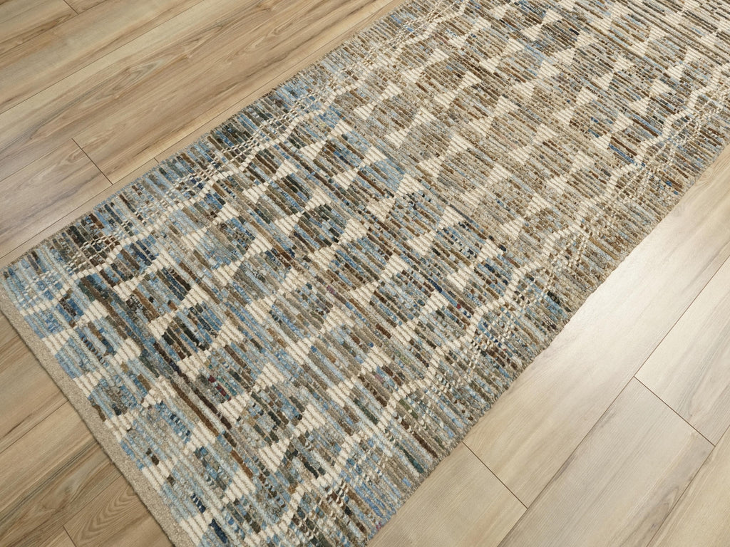 15 Ft Coral Moroccan Runner Rug - Handmade Afghan Hallway Rug