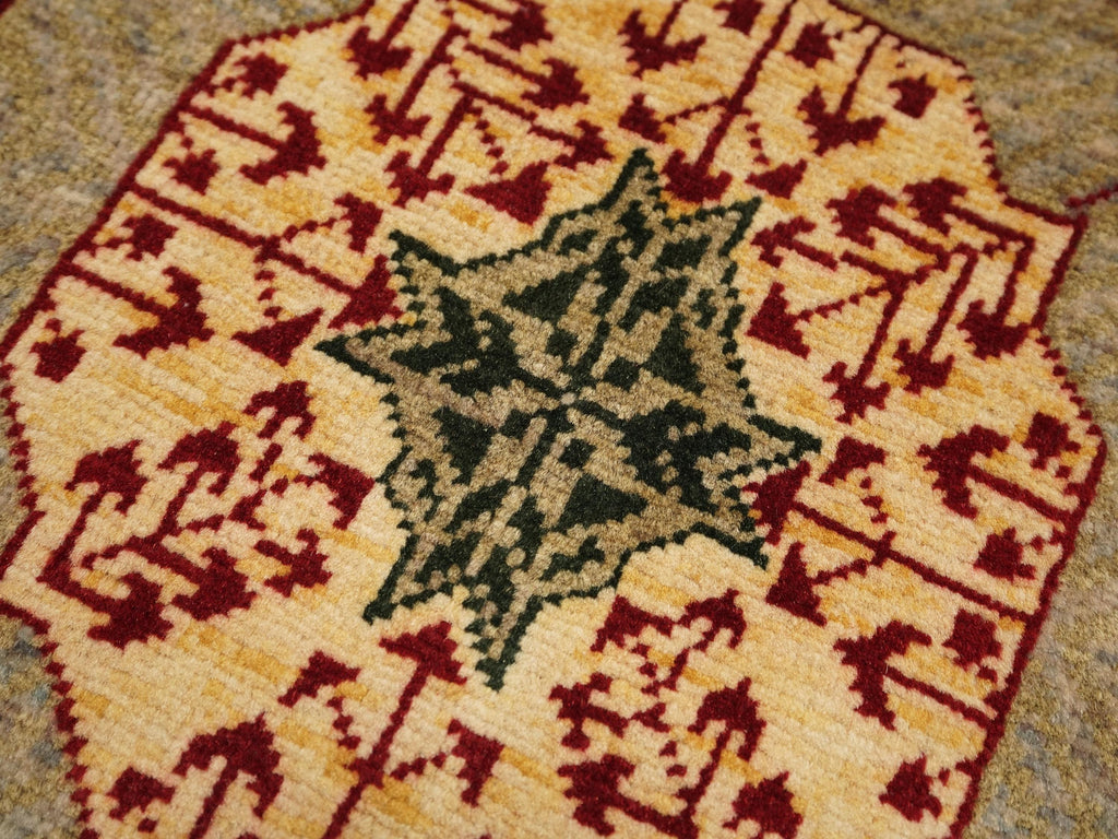 2x3 Ft Hand Knotted Mamluk Rug - Oriental Accent Rug
