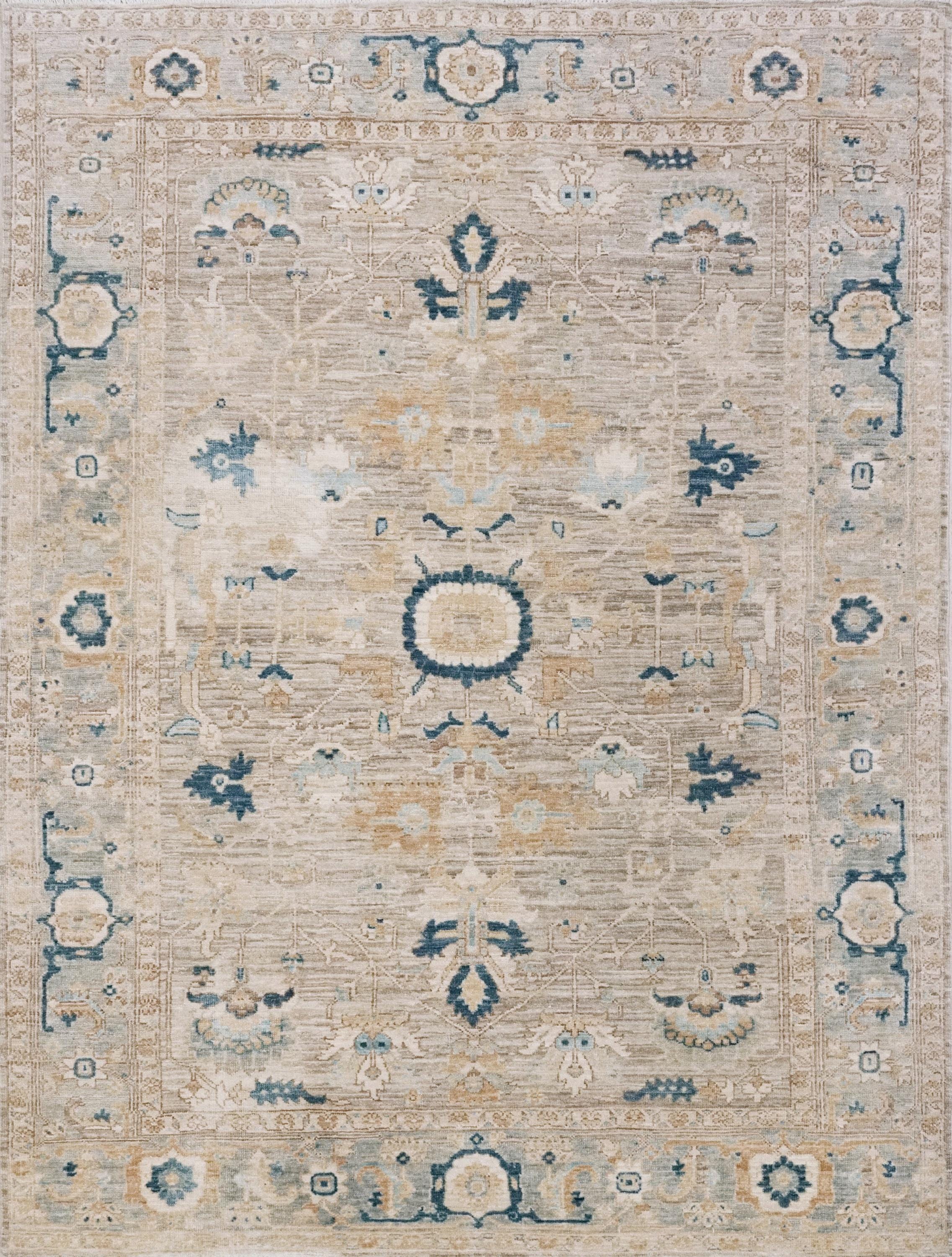 5x7 Ft Light Brown Serapi Rug - Hand Knotted Oriental Rug - Persian Style
