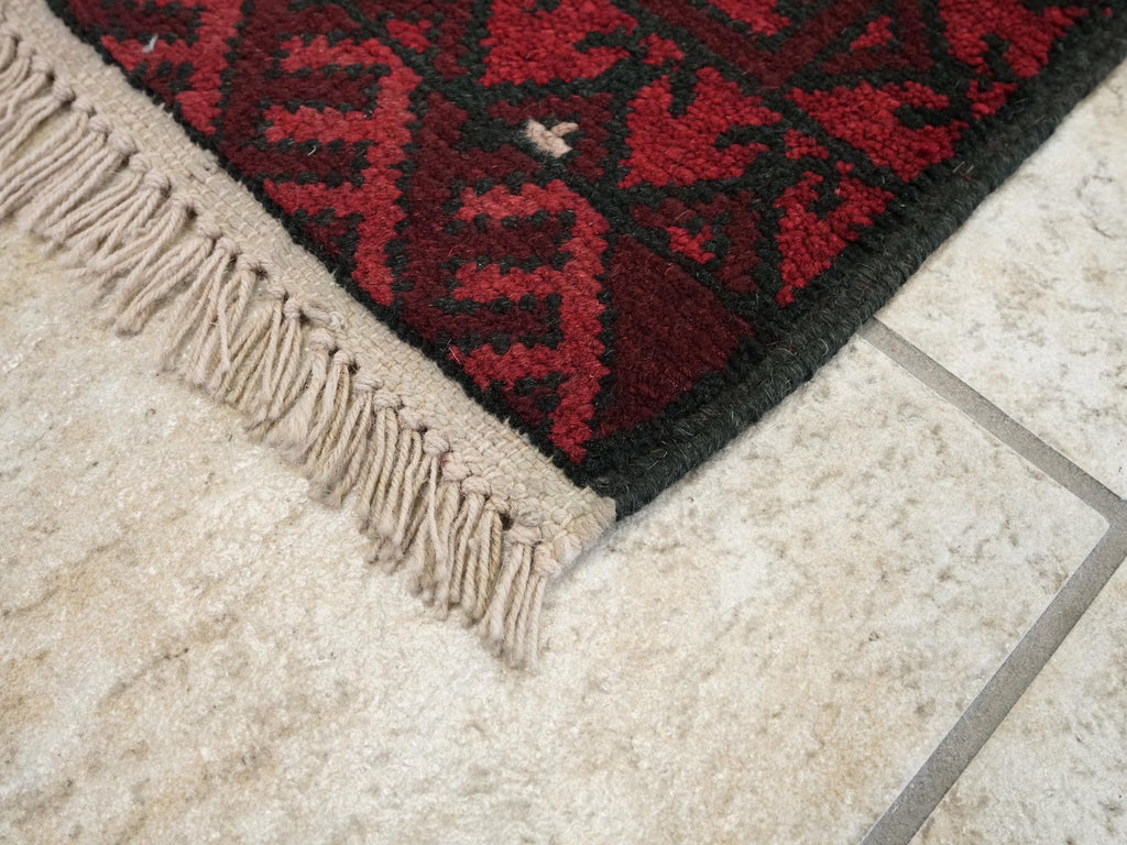 2x3 Ft Red Khal Mohammadi Rug - Handmade Tribal Rug