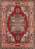 6x9 Ft Red Bidjar Rug - Oriental Wool Area Rug