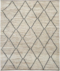 8x10 Ft Beige Moroccan Rug - Hand Knotted Wool Area Rug