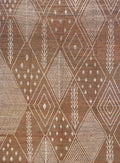 10x14 Ft Brown Moroccan Rug - Afghan Handmade Wool Rug