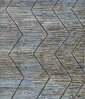 8x10 Ft Blue Moroccan Rug - Hand Knotted Area Rug
