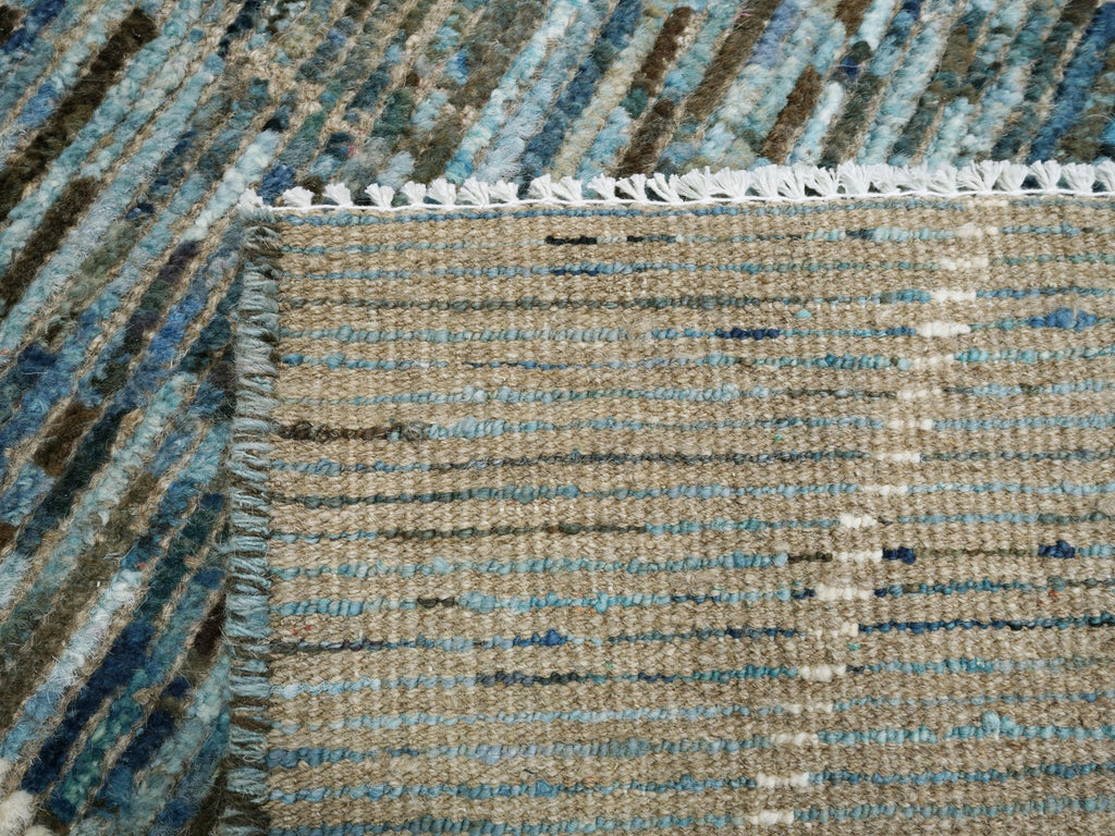 3x5 Ft Blue Moroccan Rug - Hand Knotted Afghan Rug
