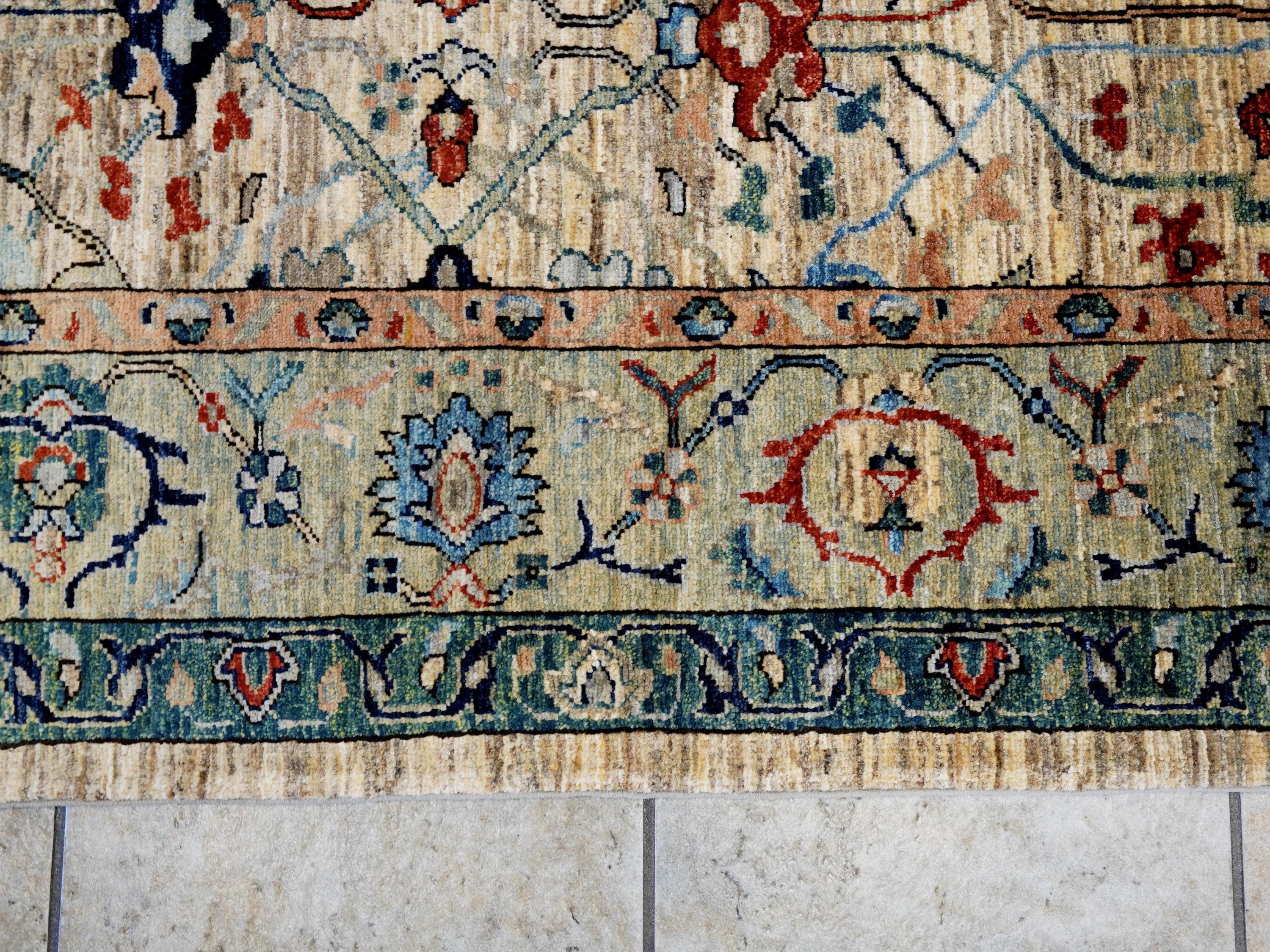 6x8 Ft Light Brown Bidjar Rug - Hand Knotted Oriental Area Rug