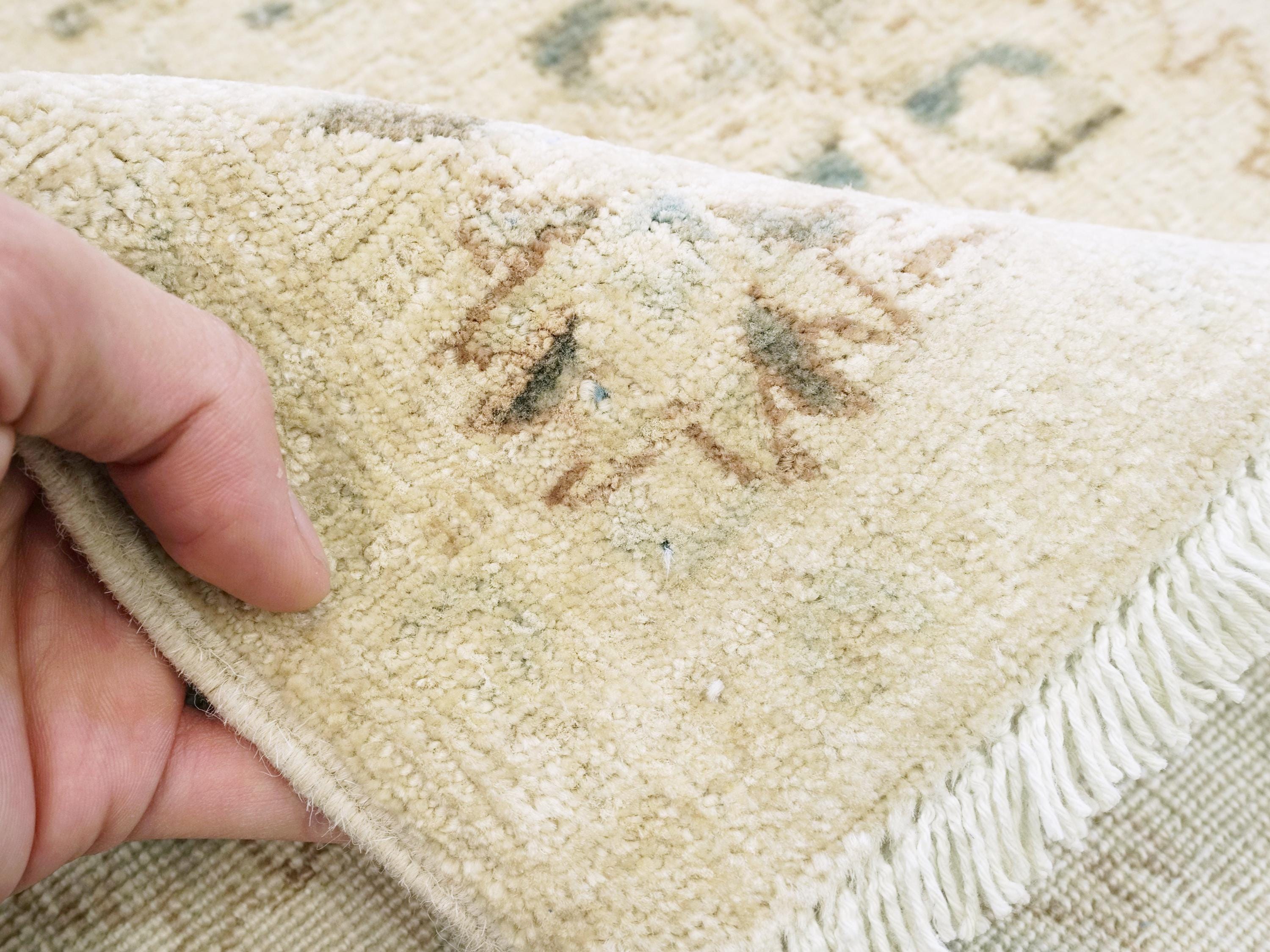 3x5 Ft Vintage White Serapi Rug - Afghan Handmade Area Rug