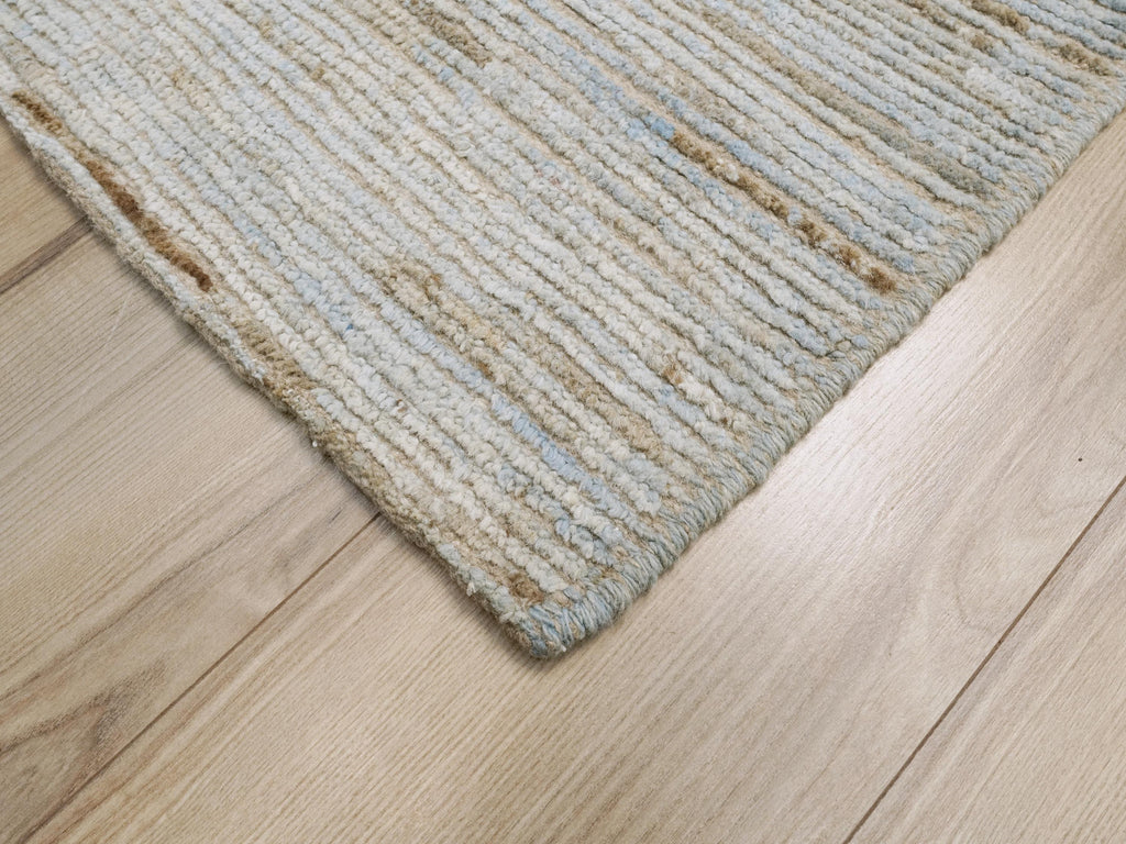 6x9 Ft Light Blue Moroccan Rug - Afghan Handmade Wool Rug