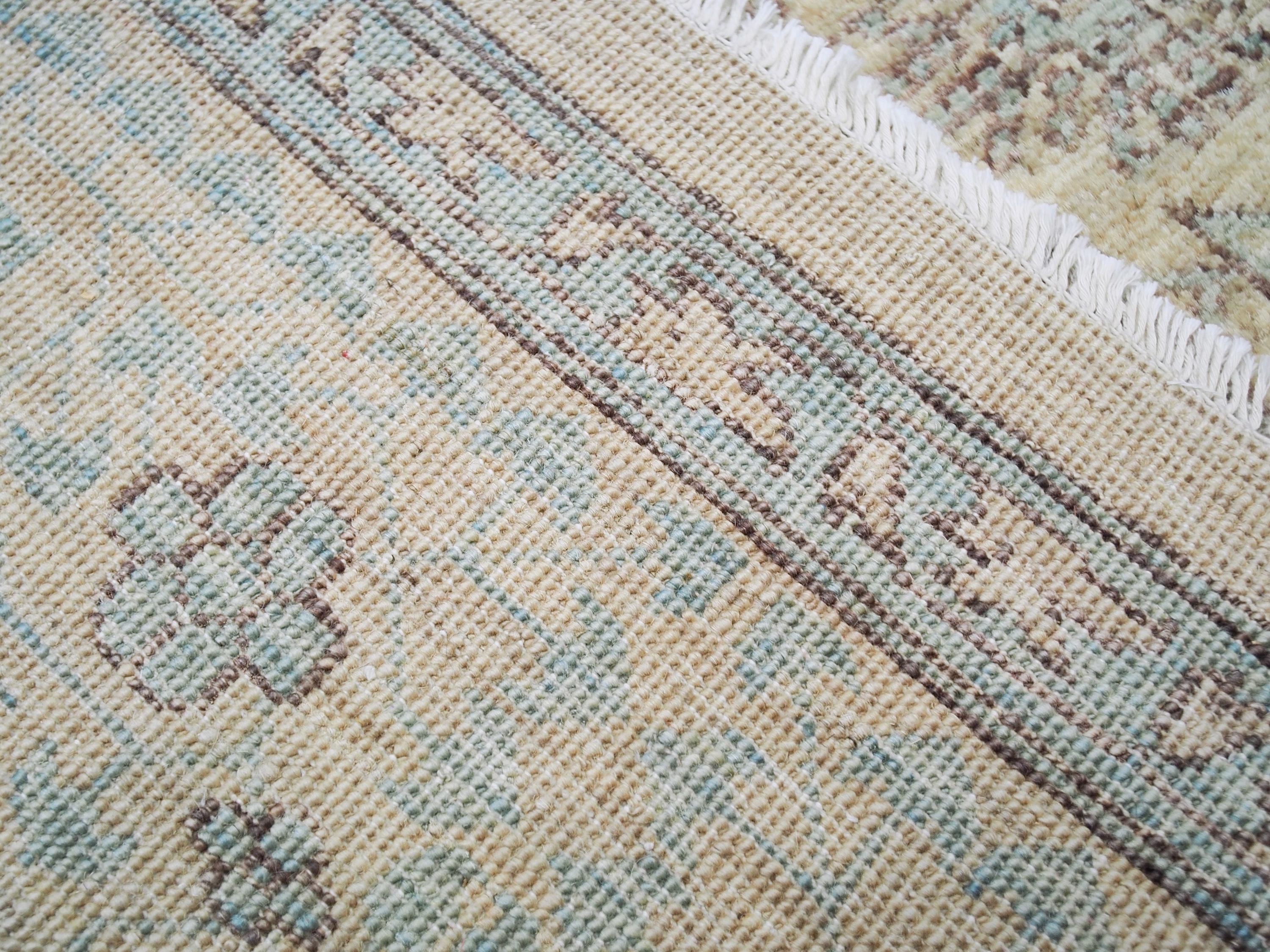 8x10 Ft Light Green Mamluk Rug - Wool Oriental Rug