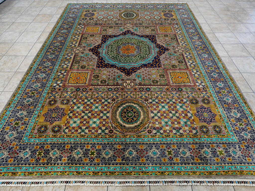 9x12 Ft Mamluk Rug - Afghan Oriental Area Rug
