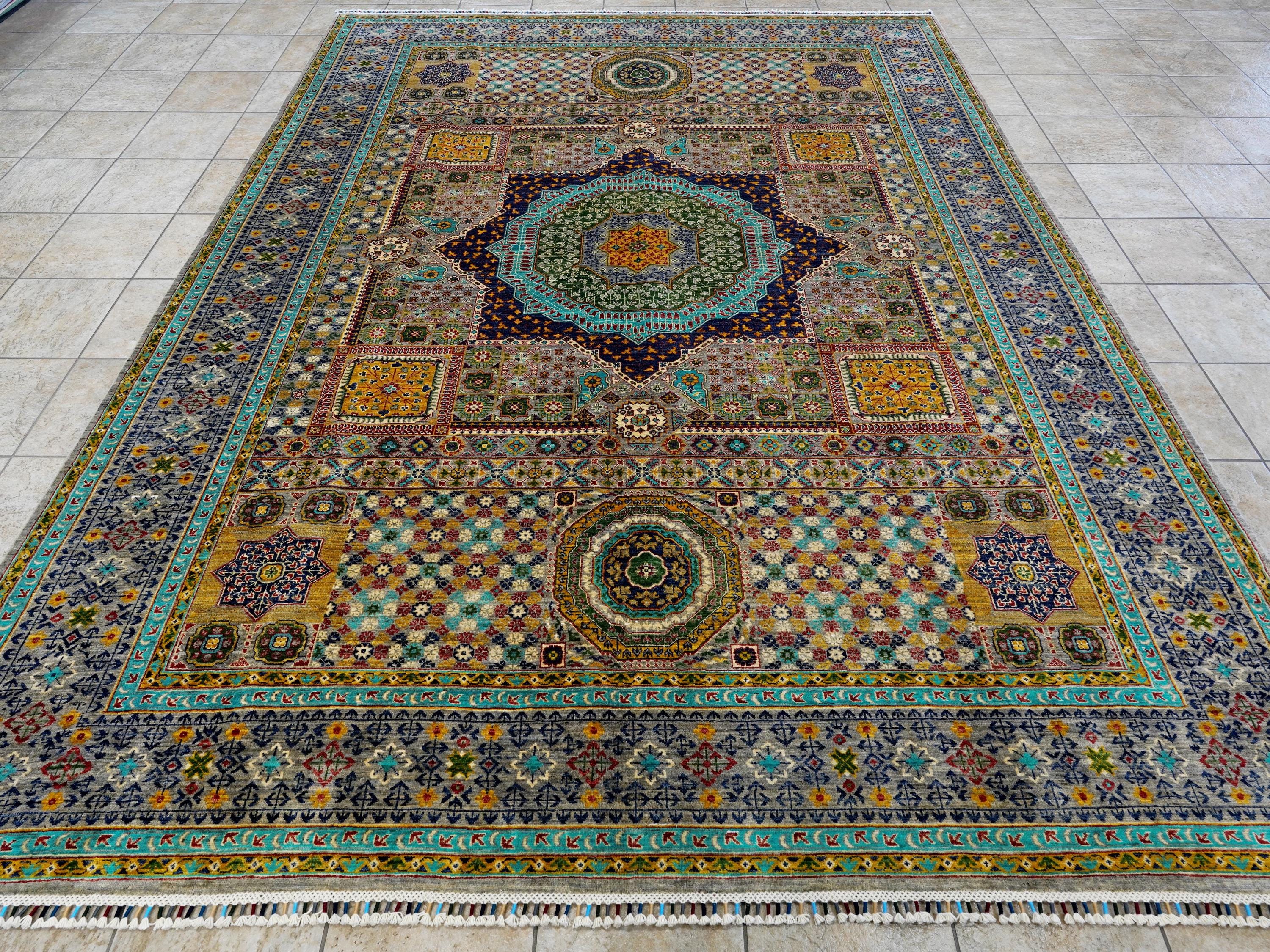 9x12 Ft Mamluk Rug - Afghan Oriental Area Rug