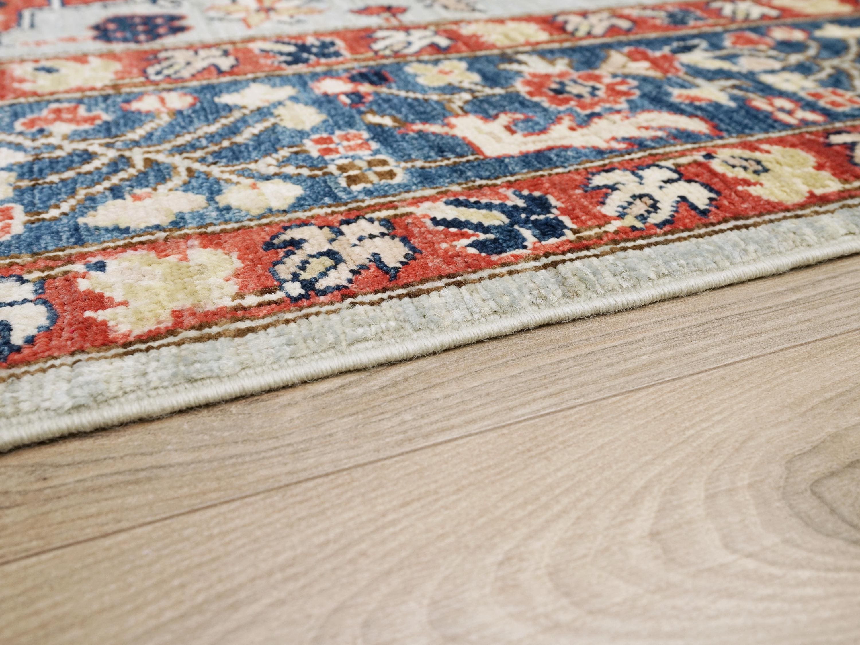 5x7 Ft Blue Bidjar Rug - Handmade Afghan Rug - Persian Design