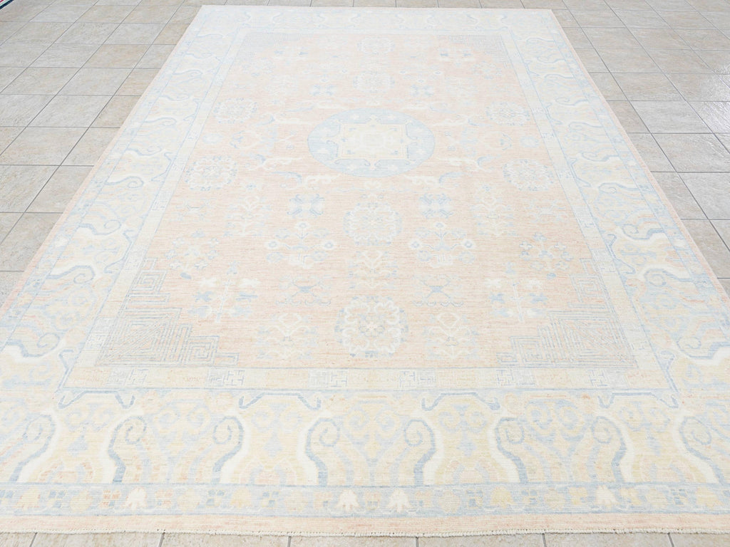 9x12 Ft Orange Oushak Rug - Handmade Area Rug - Ottoman Design