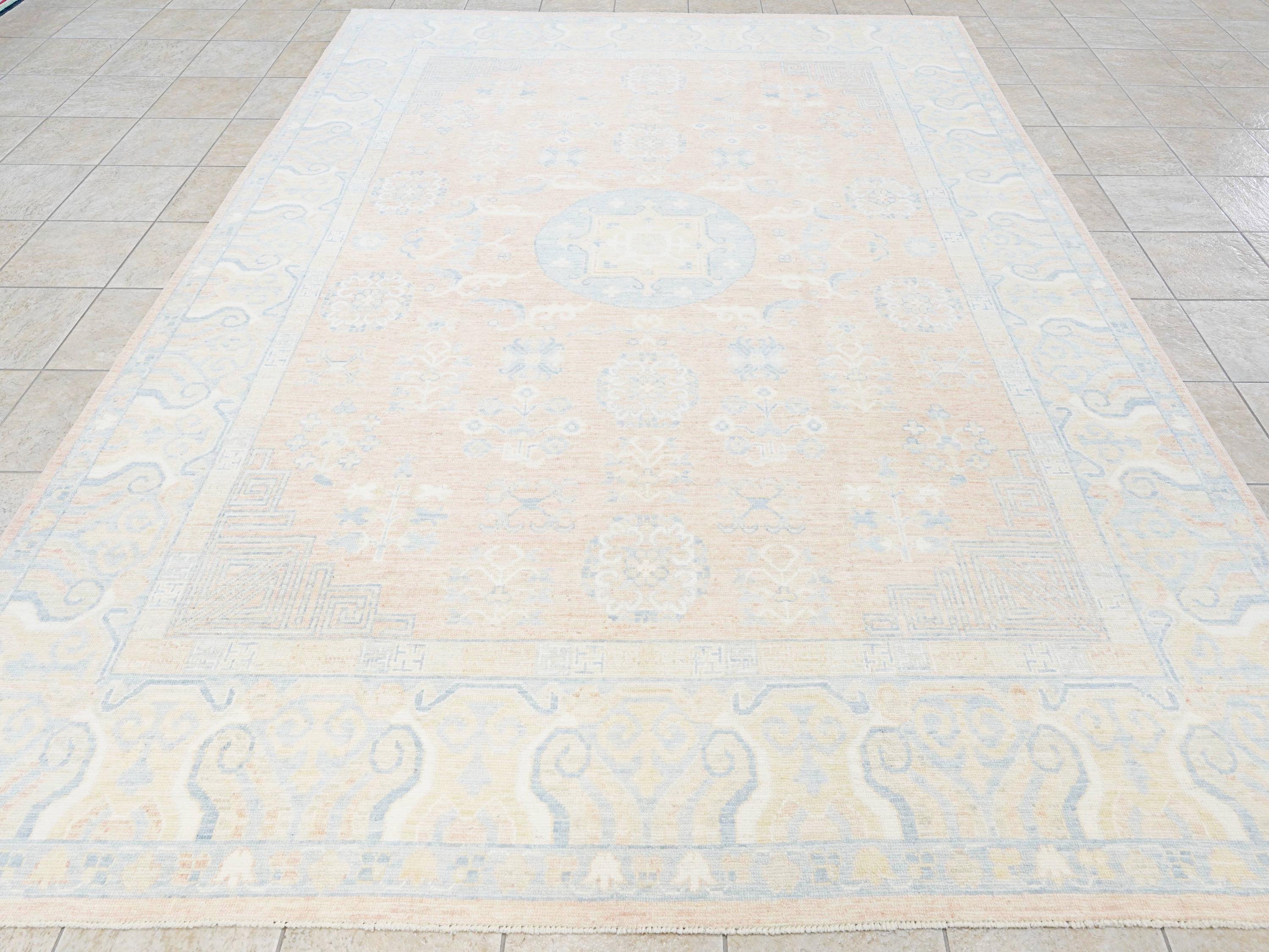 9x12 Ft Orange Oushak Rug - Handmade Area Rug - Ottoman Design