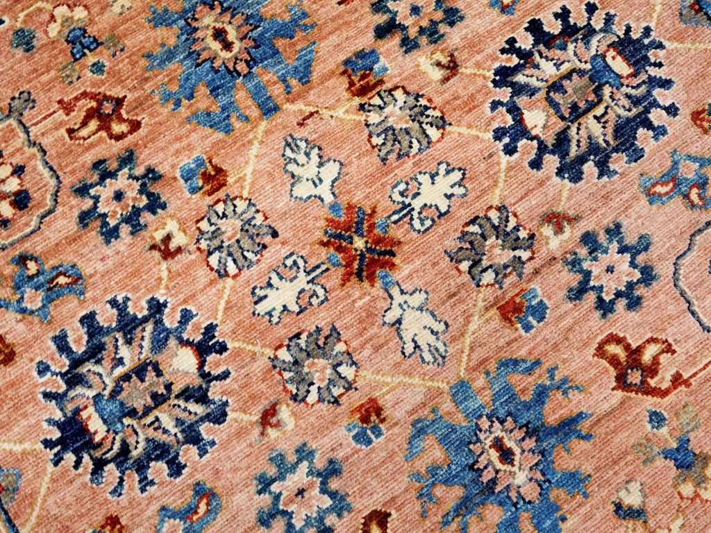 4x6 Ft Peach Orange Serapi Rug - Hand Knotted Oriental Rug