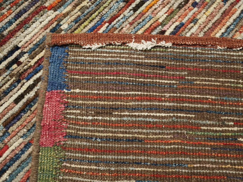 19 Ft Colorful Moroccan Runner Rug - Afghan Handmade Rug