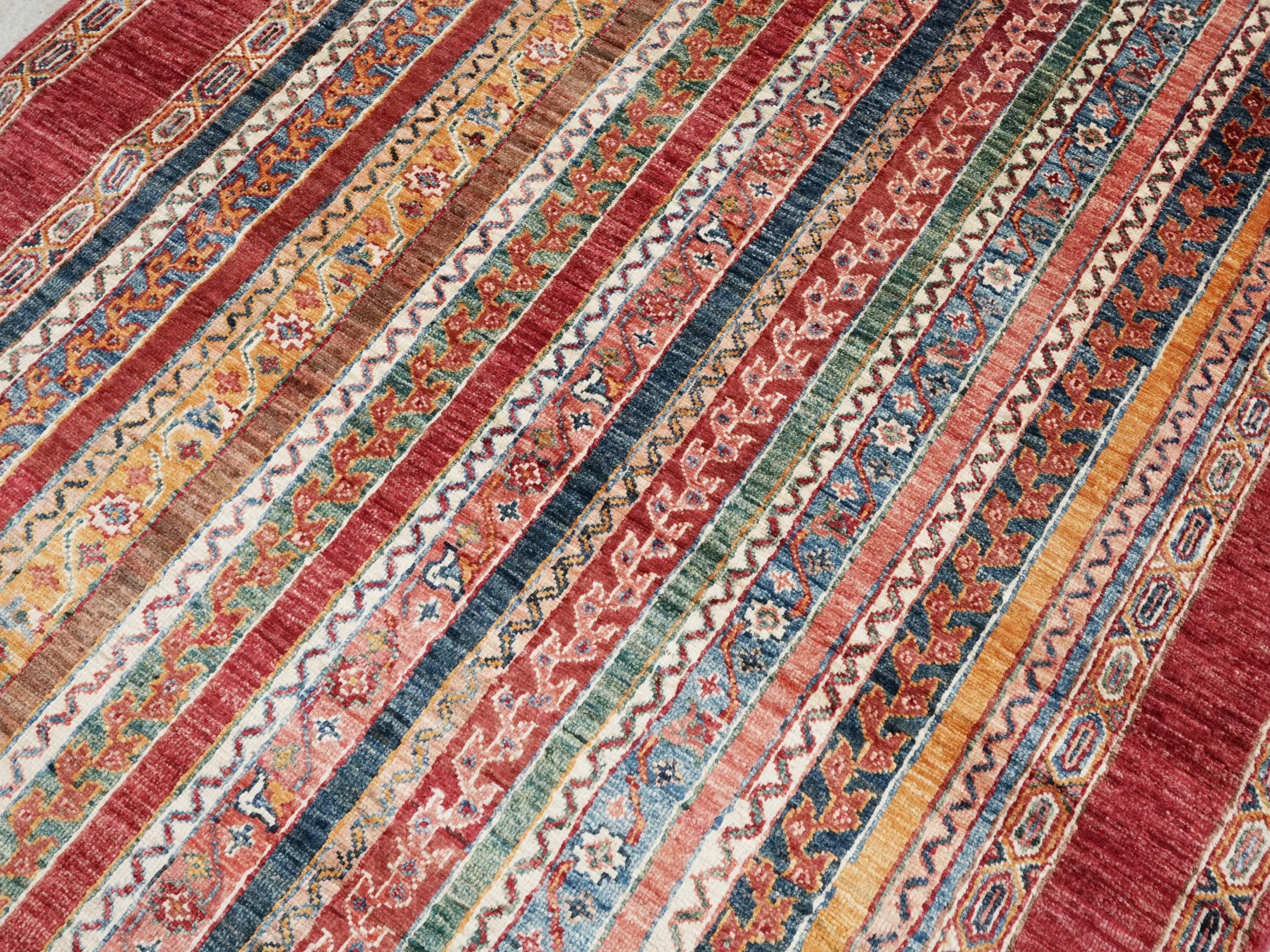 4x6 Red Heriz Rug - Afghan Wool - Handmade Oriental Area Rug