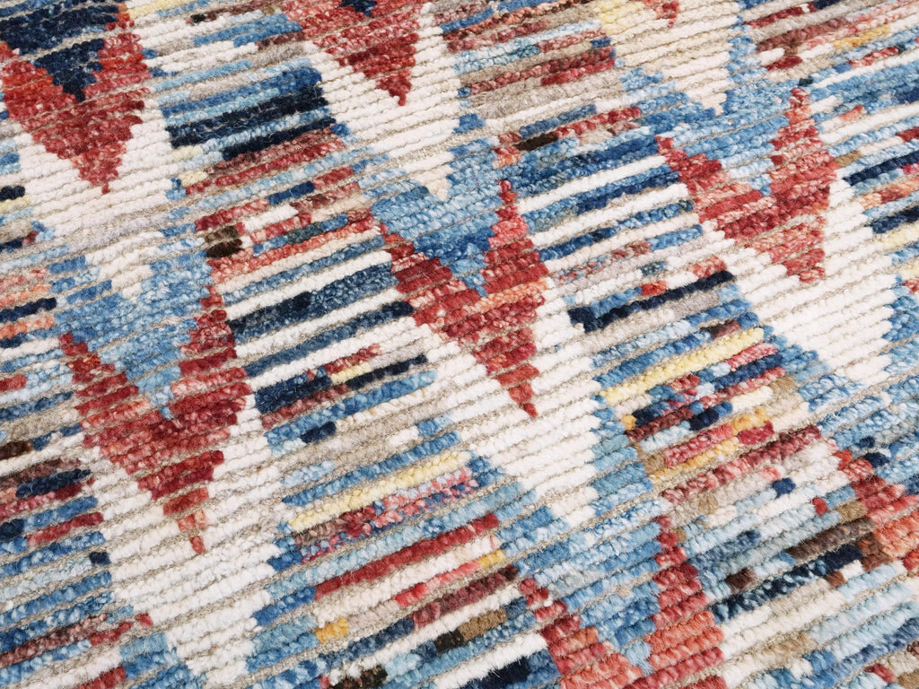 8x10 Ft Colorful Moroccan Rug -Afghan Handmade Wool Rug