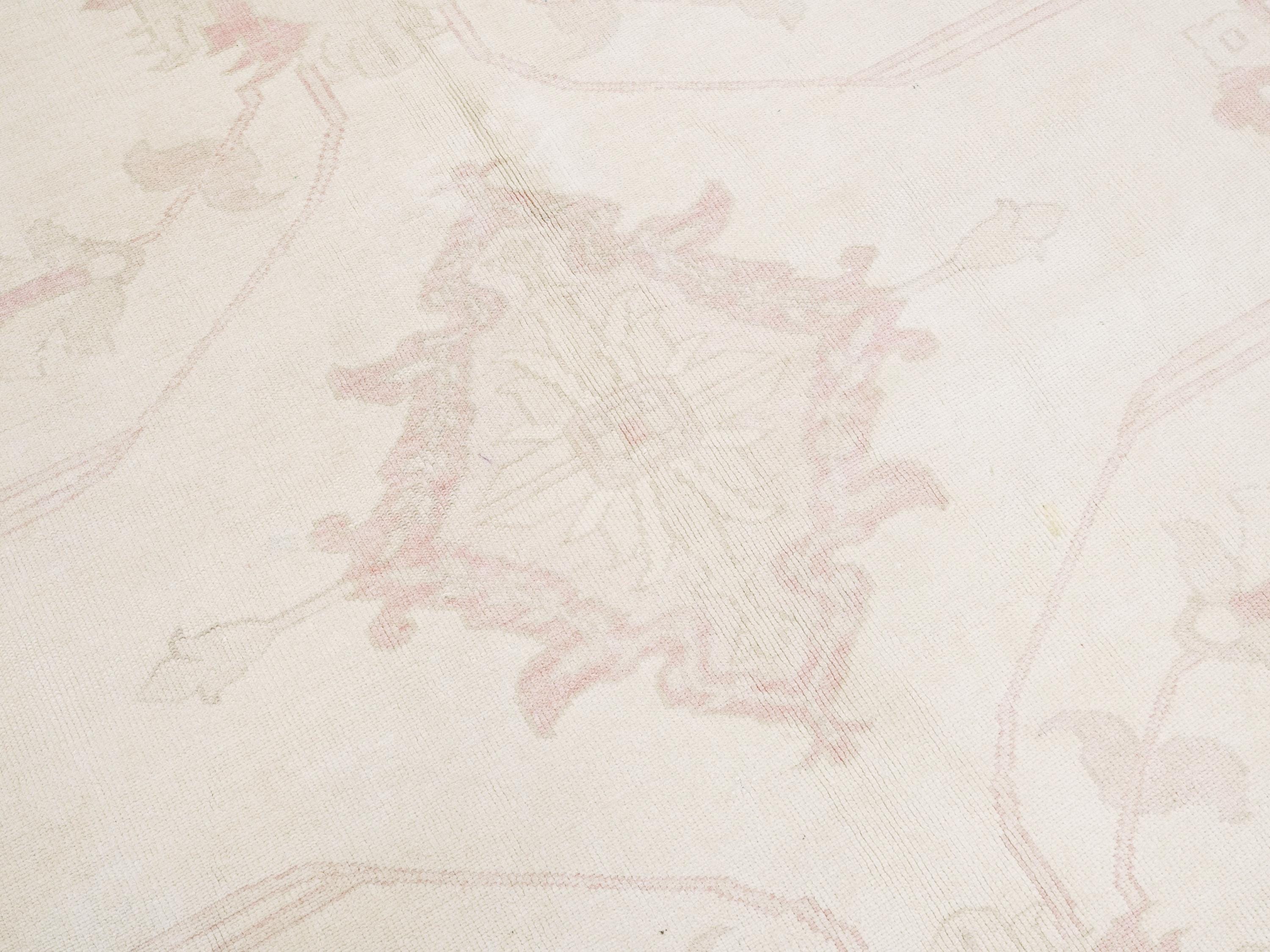 10x14 Ft Pink Vintage Serapi Rug - Hand Knotted Afghan Rug