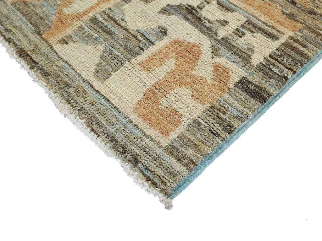 6x9 Ft Antique Tibetan Rug - Beige & Brown Chinese Design