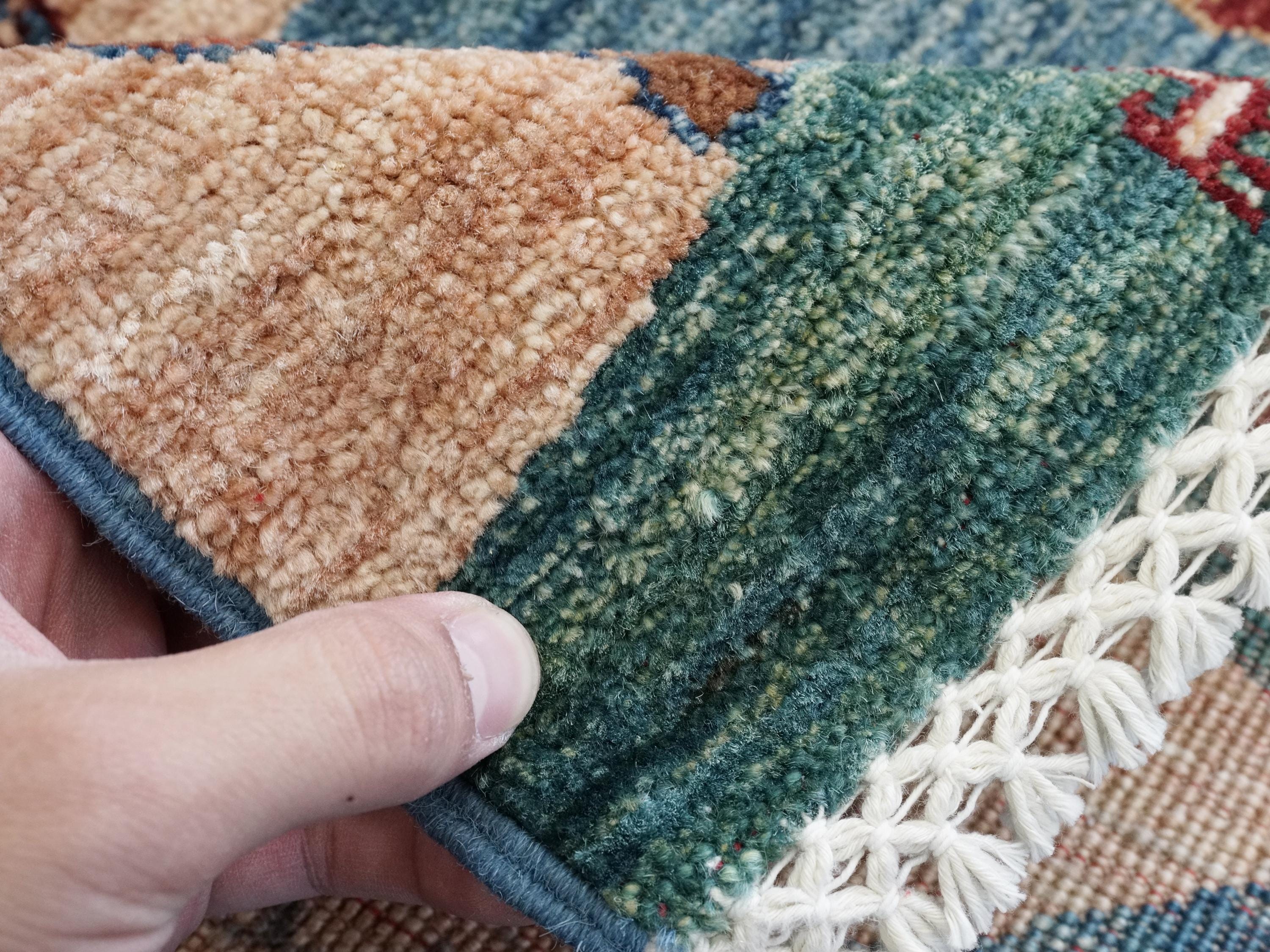 3x4 Ft Hand Knotted Wool Gabbeh Rug - Traditional Oriental Landscape