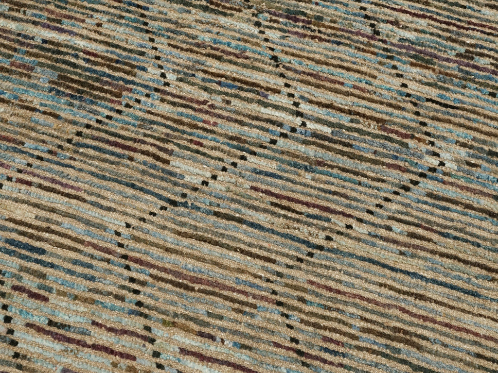 3x5 Ft Coral Blue Moroccan Rug - Afghan Wool Area Rug