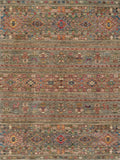 3x5 Ft Hand Knotted Brown Khorjin Rug - Oriental Area Rug