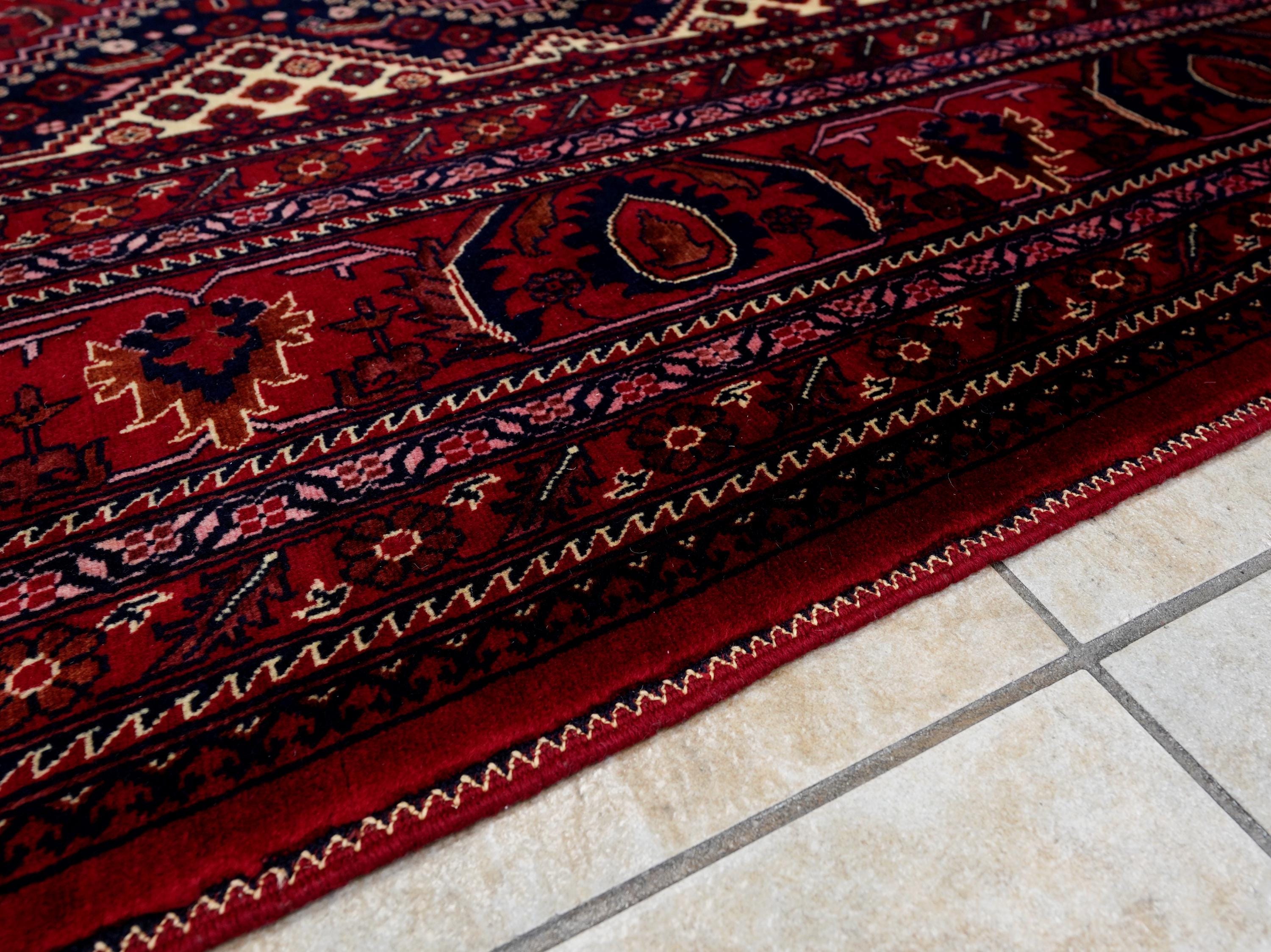 10x14 Ft Dark Red Bidjar Rug - Hand Knotted Oriental Rug