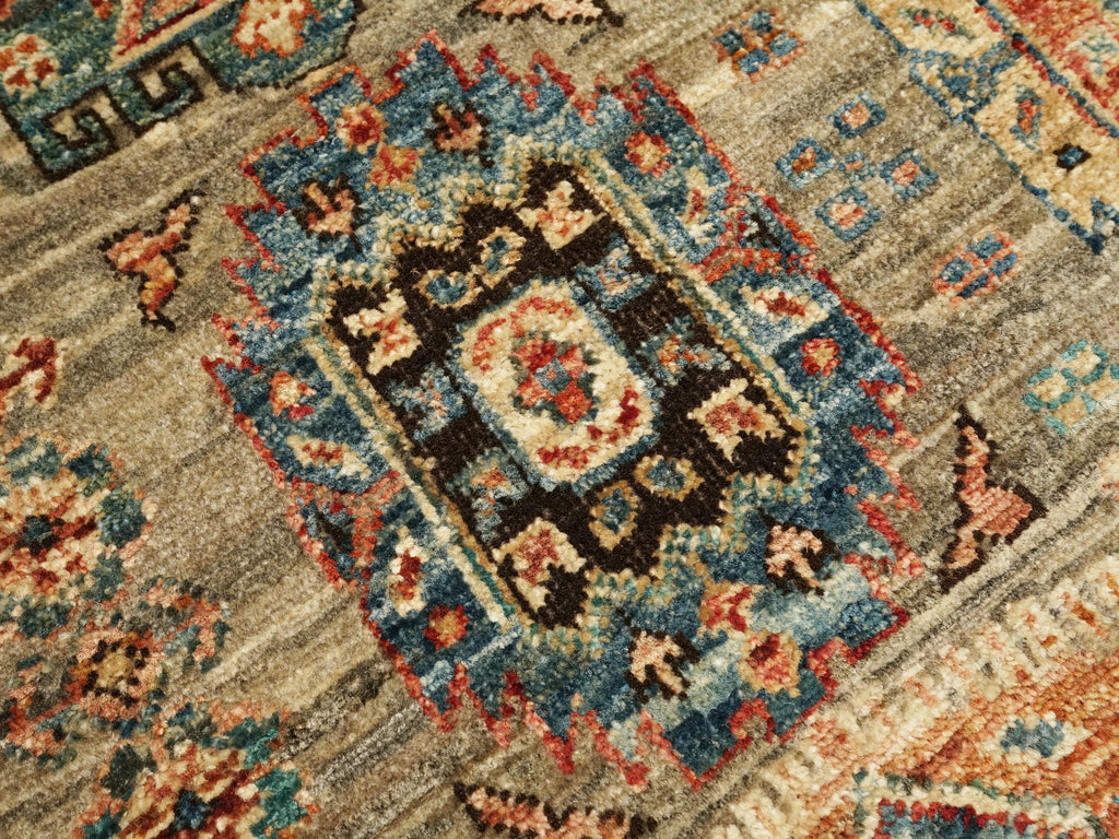 3x5 Brown Heriz Rug - Handmade Wool Area Rug
