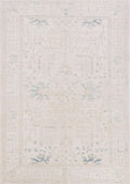 4x6 Light Beige Serapi Rug - Oriental Area Rug - Floral Design