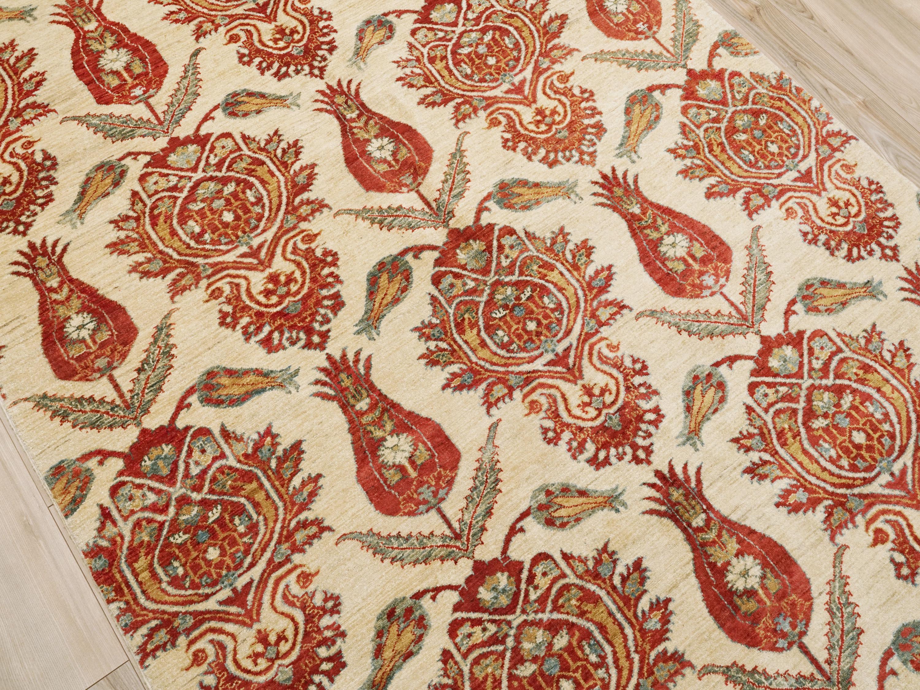 5x8 Ft Red & Beige Bidjar Rug - Afghan Oriental Area Rug
