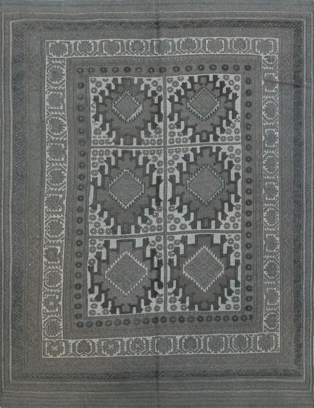 6x8 FT Vintage Tribal Kilim Rug - Hand Knotted Wool Area Rug