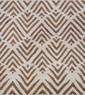 9x10 Ft Brown & Beige Kilim Rug - Flat Weave Area Rug - Abstract Design