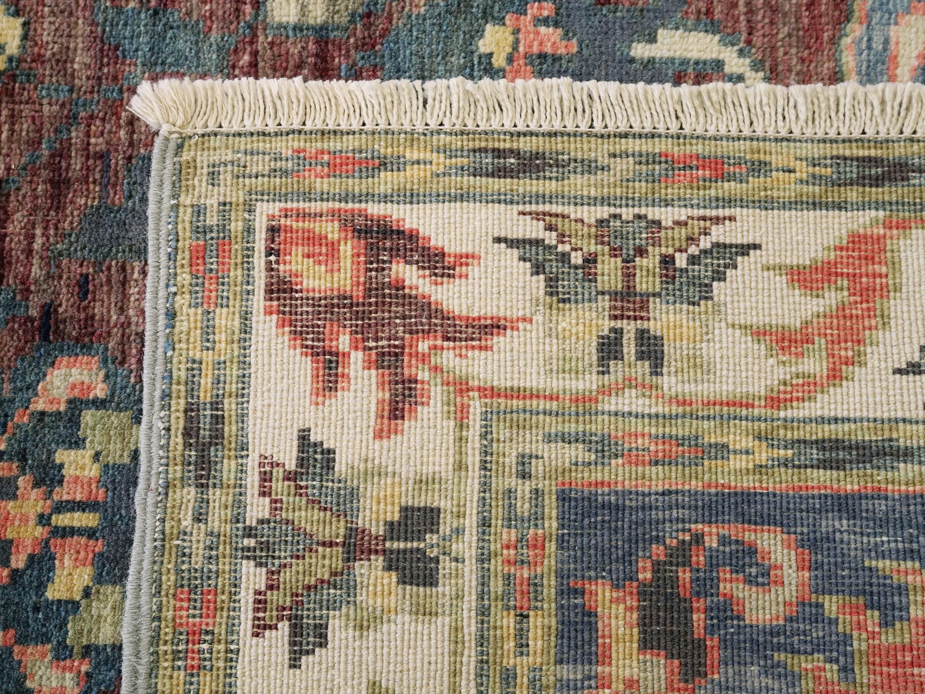 3x5 Ft Hand Knotted Serapi Rug - Traditional Area Rug