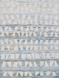 6x9 Ft Blue & White Moroccan Rug - Afghan Handmade Area Rug